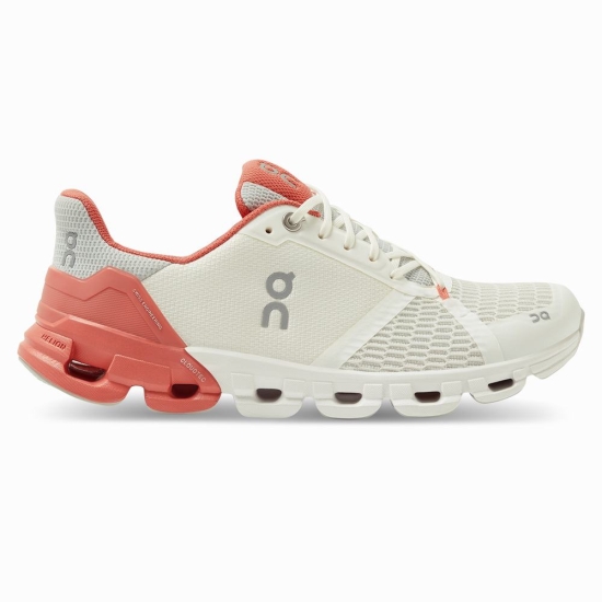 On Cloud Cloudflyer Bezecke Topanky Damske Biele / Koralove | 92871PYOL