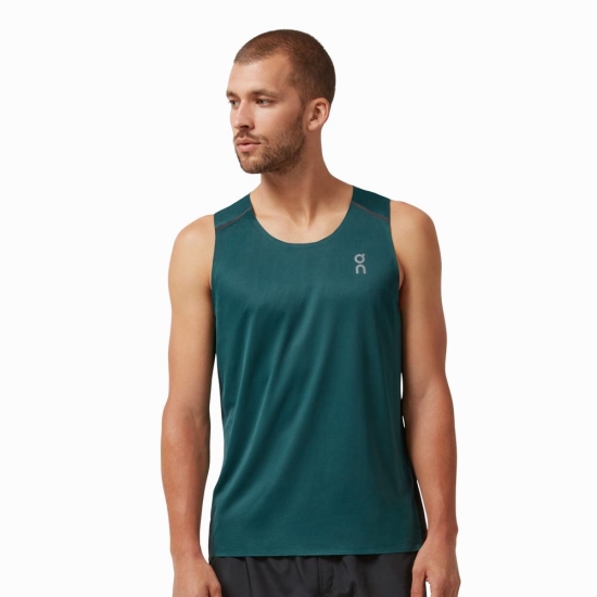 On Cloud Tank-T Vesty Panske Zelene / Čierne | 84021UWTX