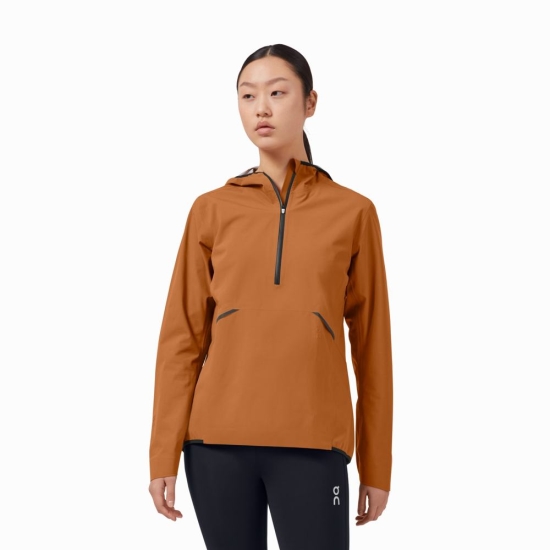 On Cloud Waterproof Anorak Bundy Damske Hnede | 73581SXTR